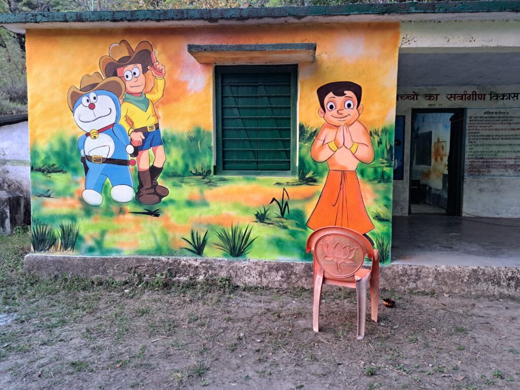 Large Wall Art Painting For Front Wall Of Play School