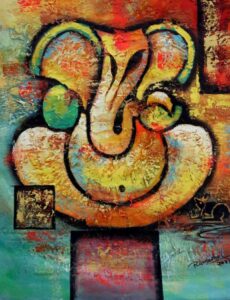 Lord Ganesha Canvas Paintings