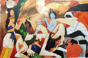 Lord Krishna Canvas Paintings