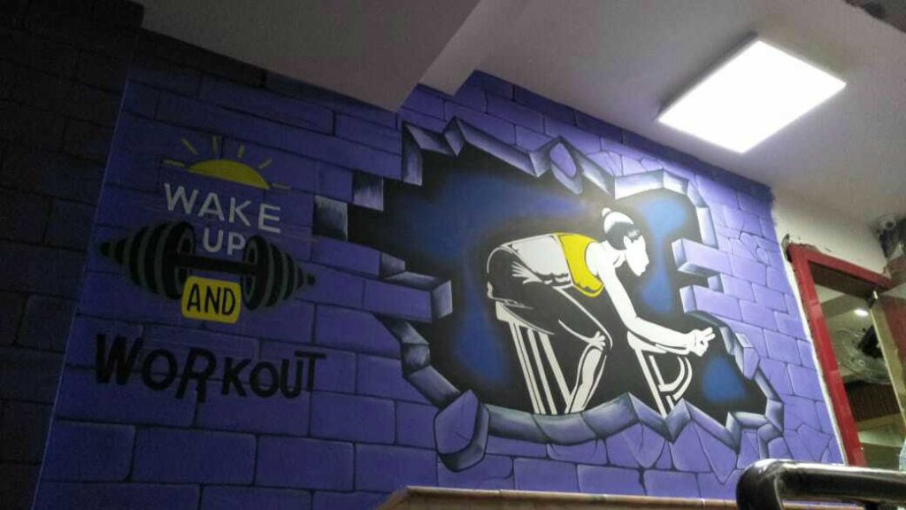 Motivational Gym Wall Art Painting