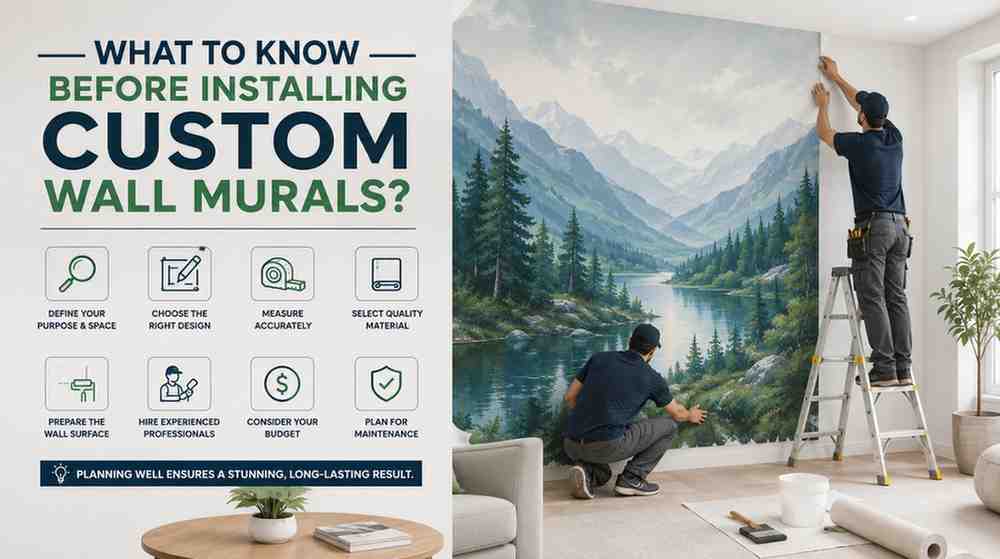What to Know Before Installing Custom Wall Murals