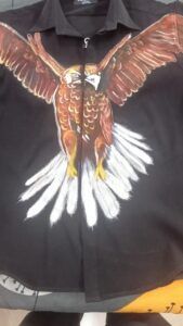 Eagle Fabric Painting