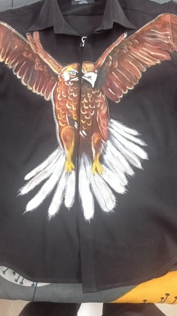 Eagle Fabric Painting